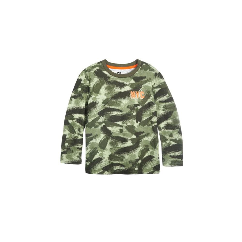 Epic Threads Little Boys Long Sleeve Camo T-Shirt